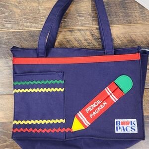Canvas Tote Book Bag Teacher Back to School Library Early Elementary Book Pacs